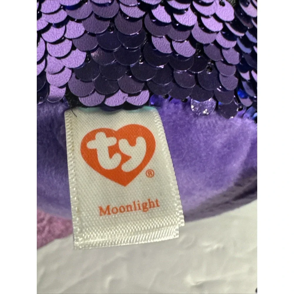 TY Flippables Sequin Plush - MOONLIGHT the Owl 9
